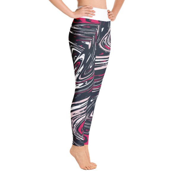 Red Swirl Yoga Pants