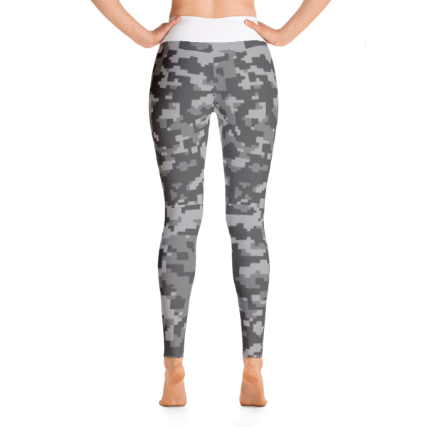 Grey Digital Camo Yoga Pants
